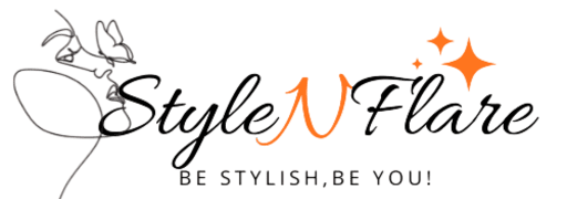 Logo of Style N Flare with decorative elements on a transparent background