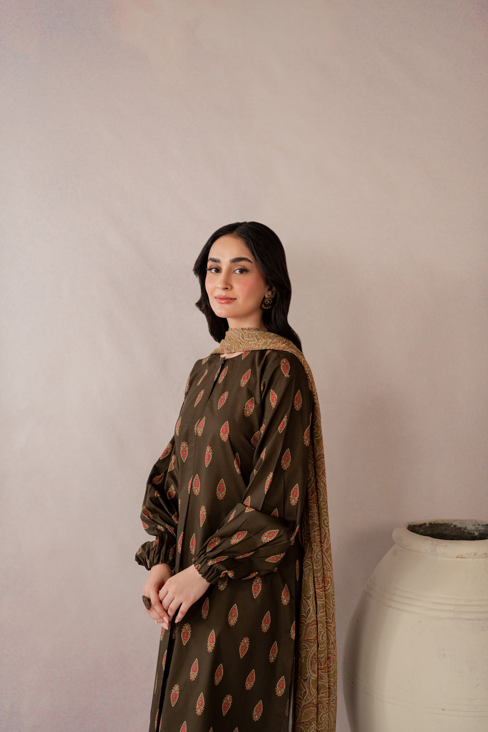 Olive Bloom - Block print 3PC
